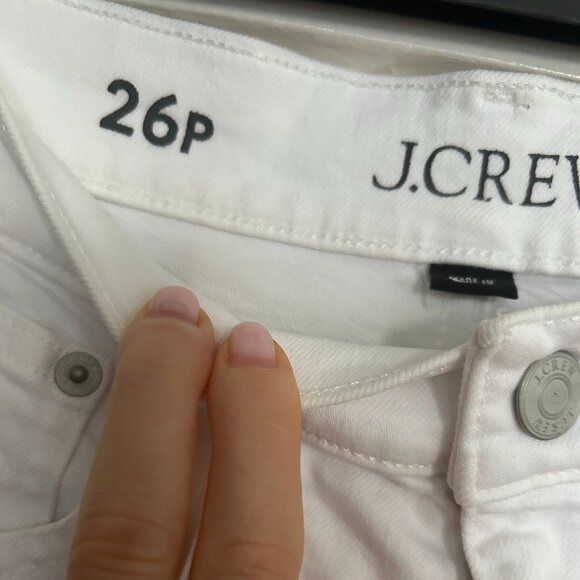J.Crew White Slim Bootcut Jeans - Size 26 Petite - Picture 5 of 6